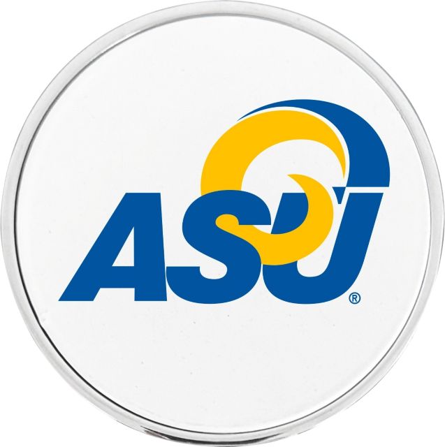 Angelo State University Rams Circle Adhesive Emblem