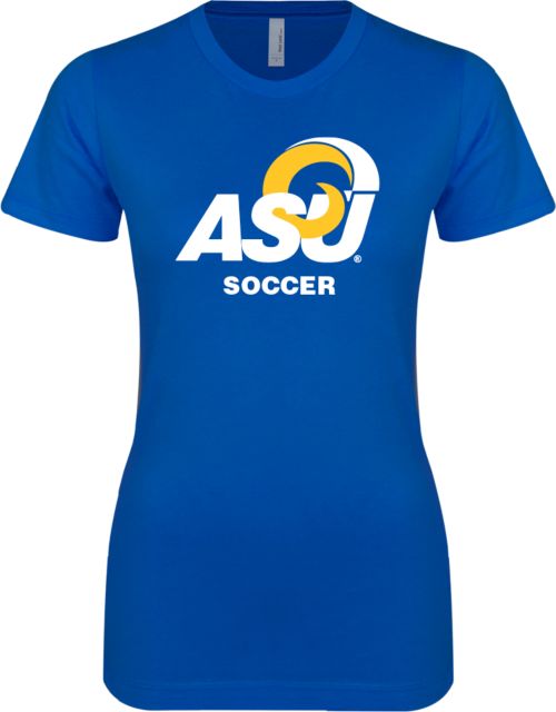 Angelo State Next Level Ladies SoftStyle Junior Fitted Tee ASU Soccer - ONLINE ONLY