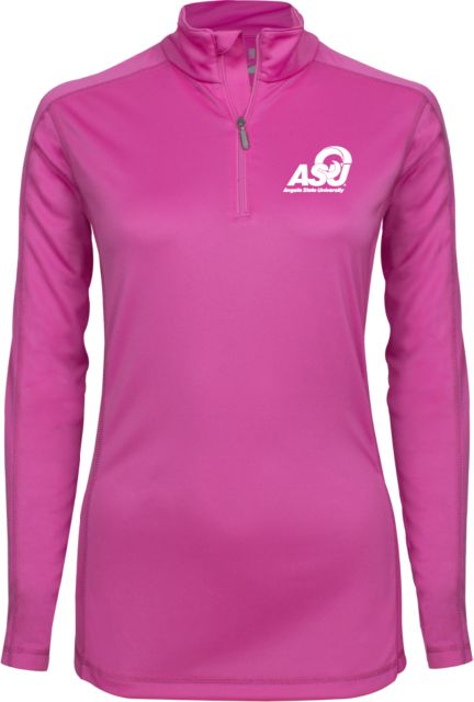 Angelo State Ladies Syntrel Interlock 1/4 Zip Primary Mark - ONLINE ONLY